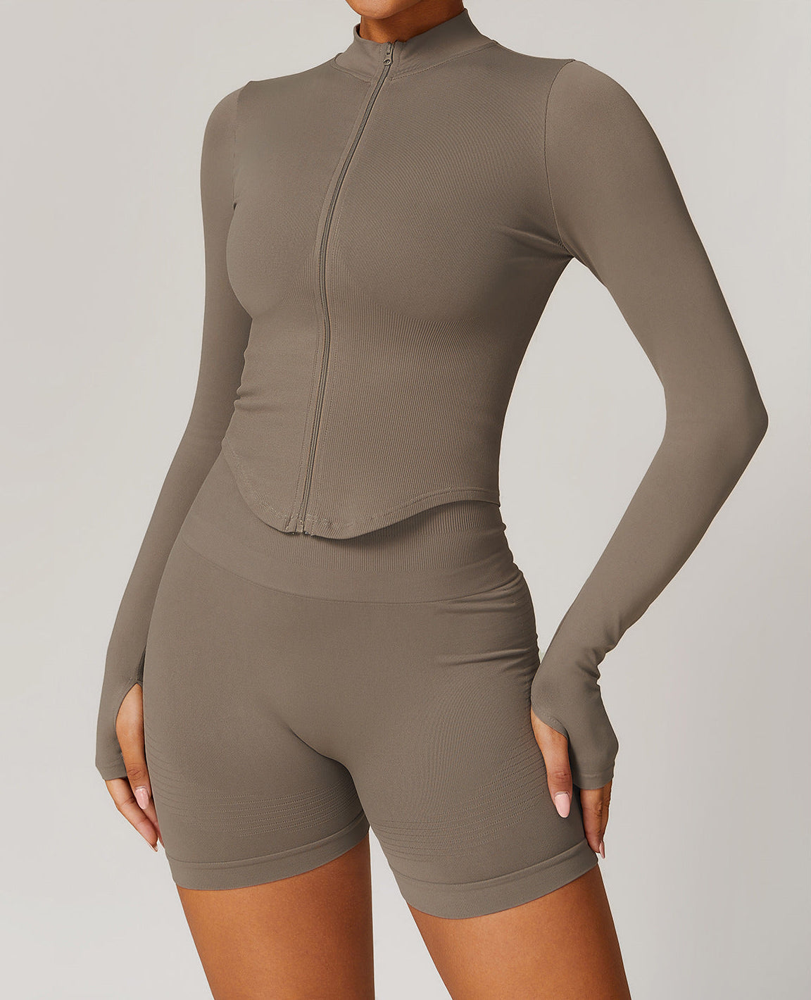 Long Sleeve Zip + Short Set - Pre-Order