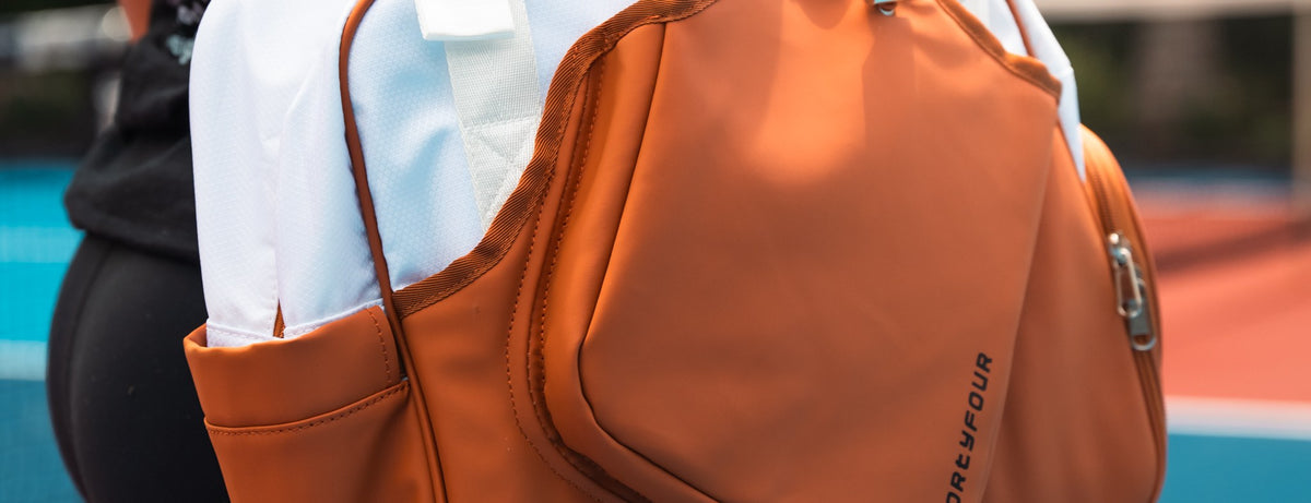MOCA x Fortyfour court bag on court